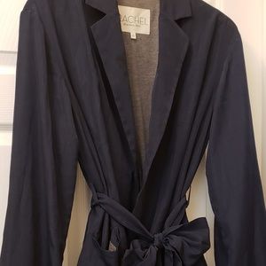 Rachel Roy Navy Blue Tuxedo Blazer Style Ribbon 10